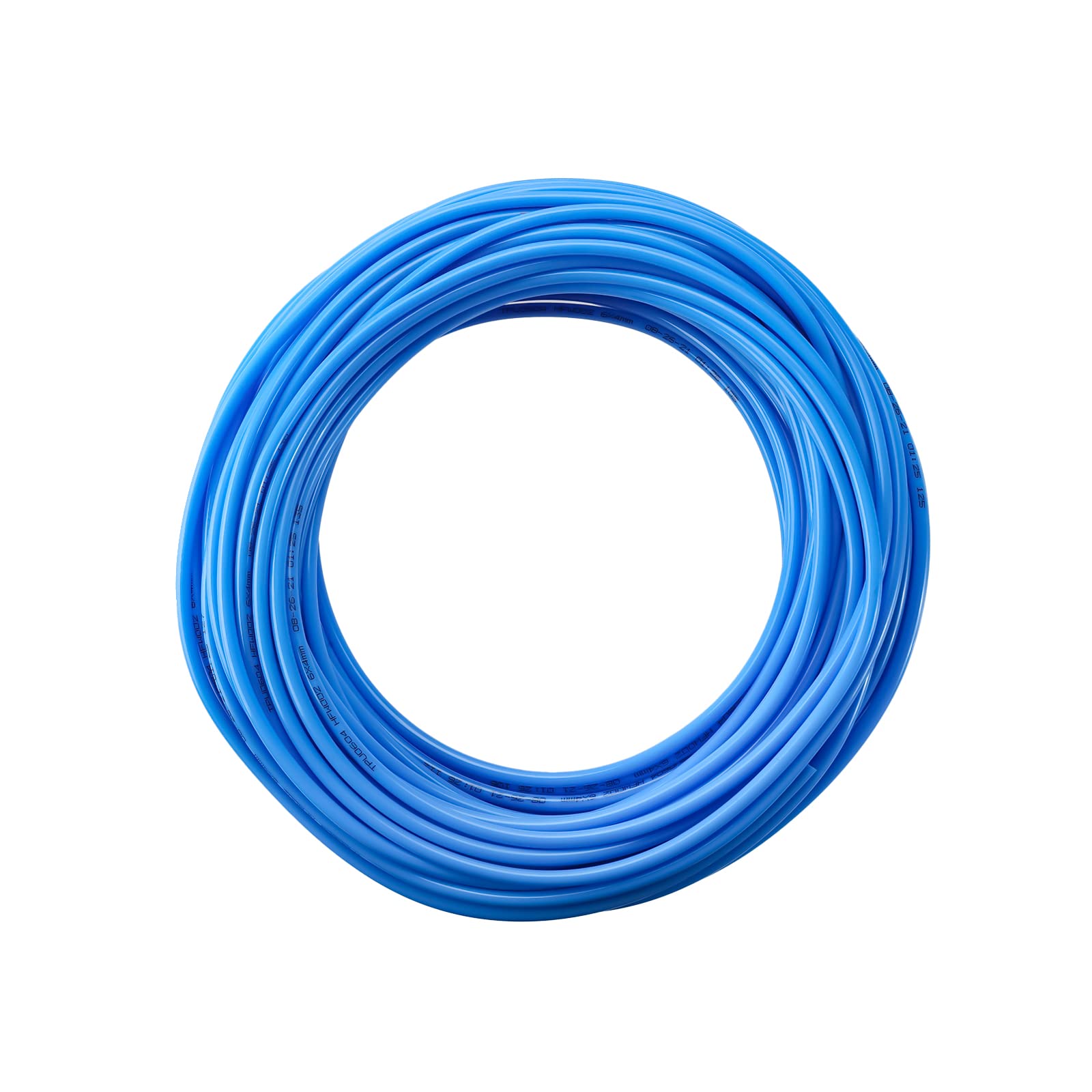 Kit de tubo de manguera de aire de poliuretano de poliuretano de 8 mm OD 5 mm, 100 pies/32 m de alta flexibilidad tubería neumática de línea de aire, azul