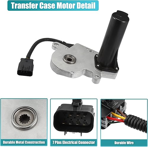 Miniatura 5 de X AUTOHAUX Motor de codificador de cambio de caja de transferencia 4WD para Chevy Silverado Avalanche Suburban Tahoe para Ram 1500 2500 para GMC