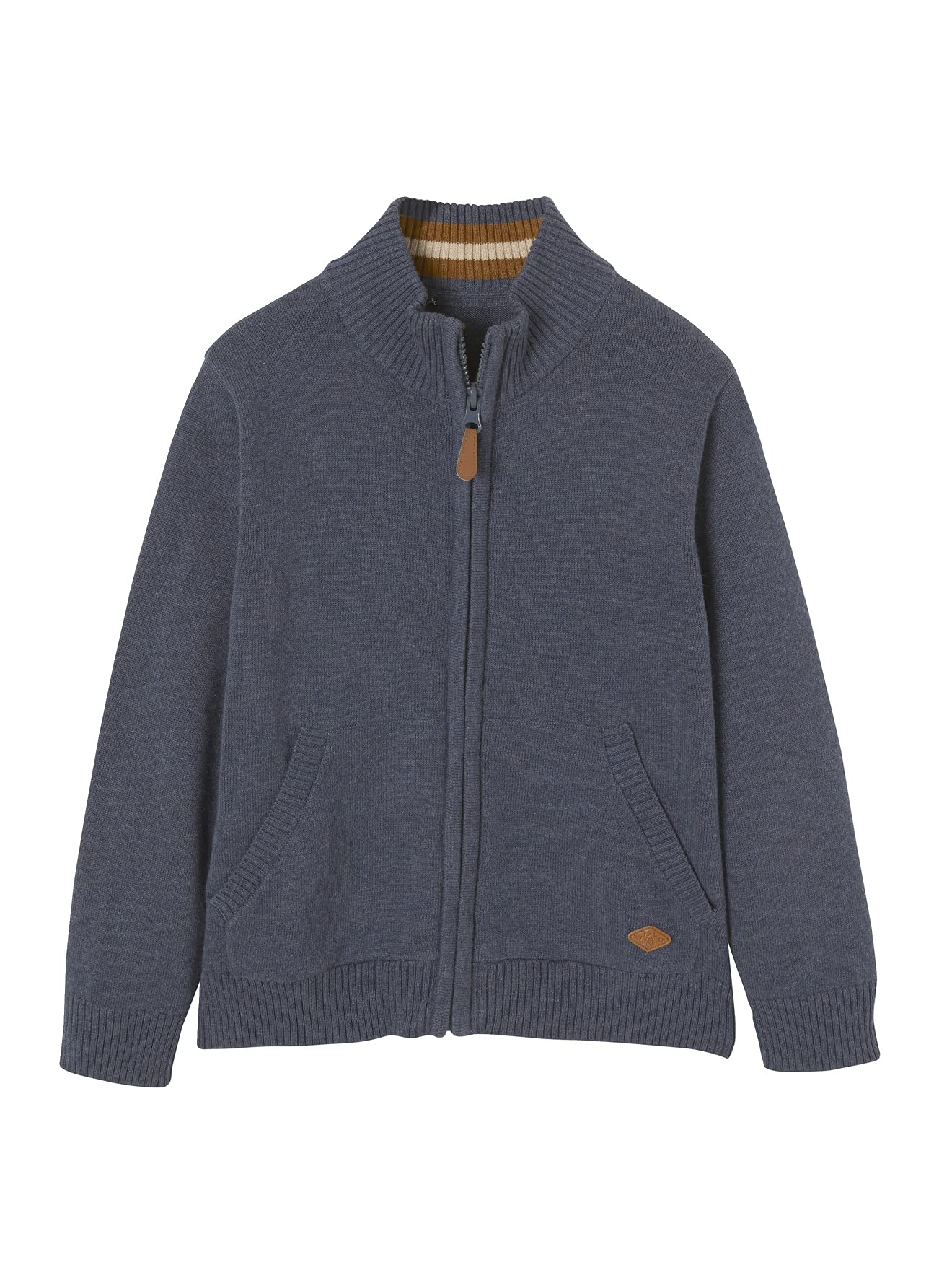 VERTBAUDET Gilet Zippé Col Montant Garçon Manches Longues