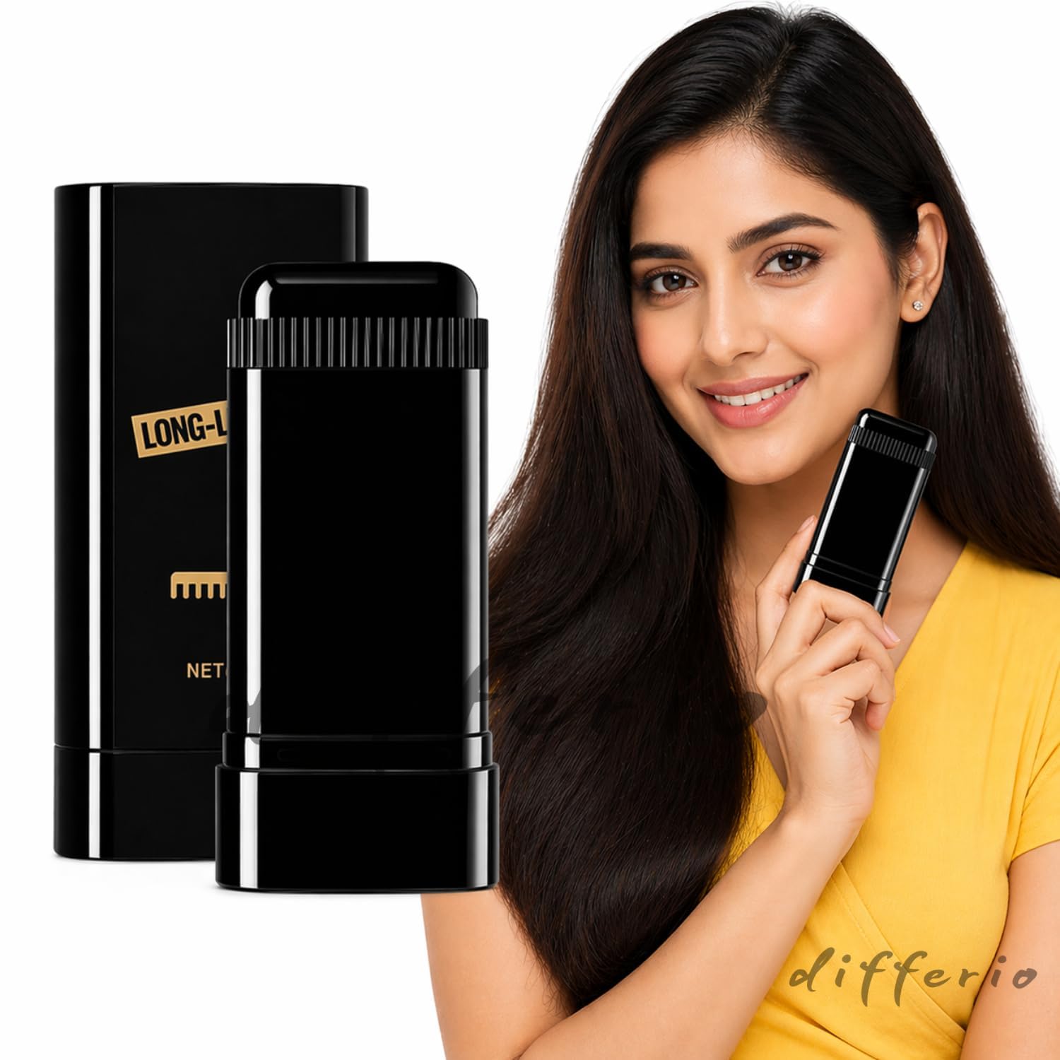 Instant Hair Color Stick for Any Gray, white Hair Coverage – Waterproof, Smudge-Proof Root Touch Up | Natural Black Hair Dye Stick for Men & Women | Portable Quick Fix Hair (PACK OF 1)-image-33