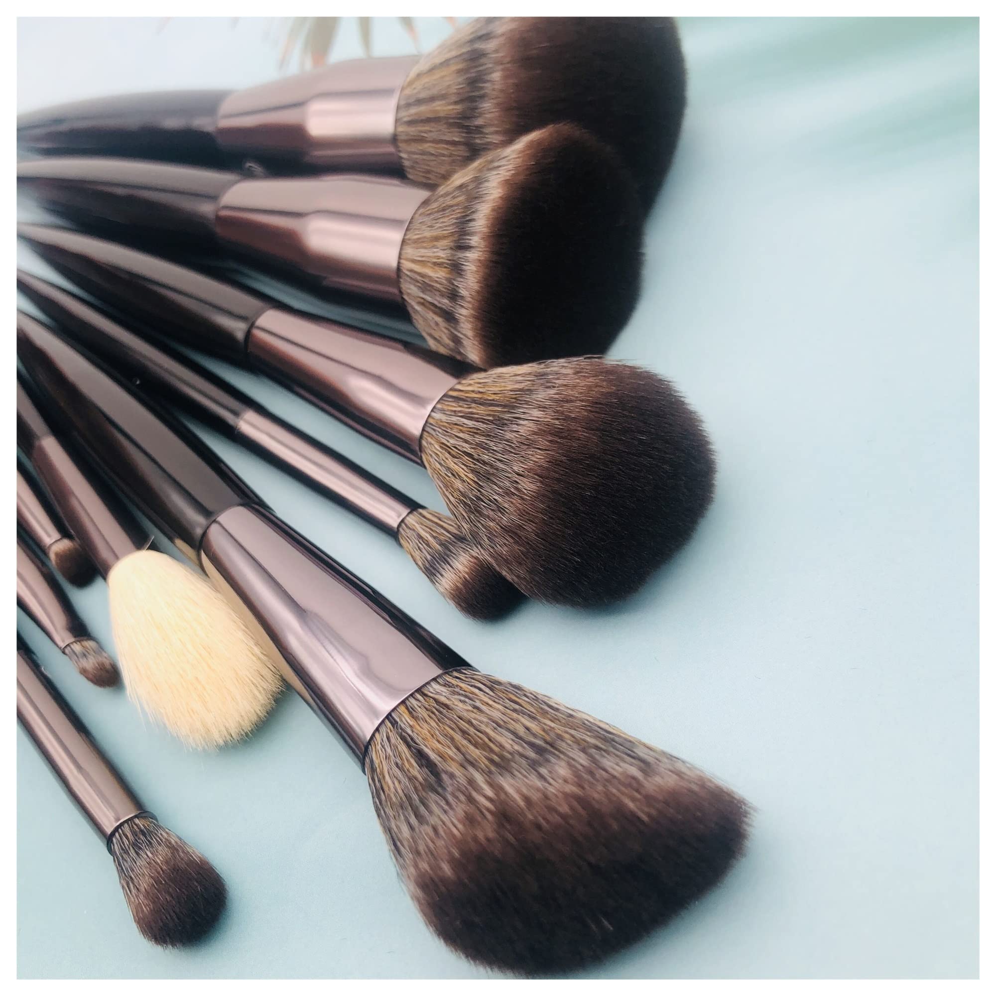 9 sztuk zestaw pędzli do makijażu Loose Powder Eyeshadow Blush Foundation Blending Highlight Lip Concealer zestaw pędzli do makijażu lingli