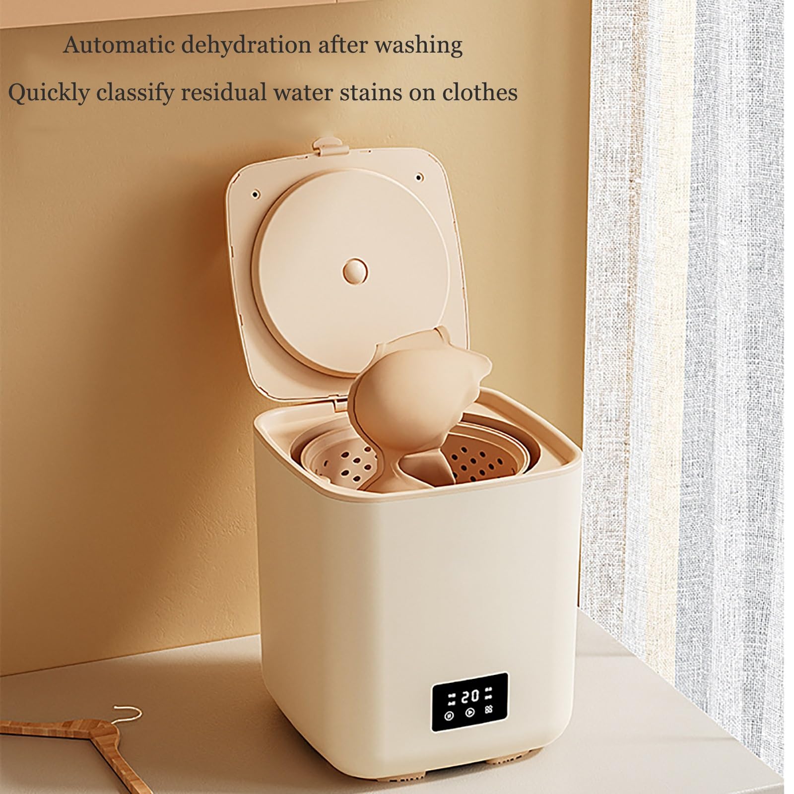 Amazon.co.jp: ポータブル洗濯機 7L ミニ洗濯機と脱水機 4モード付き