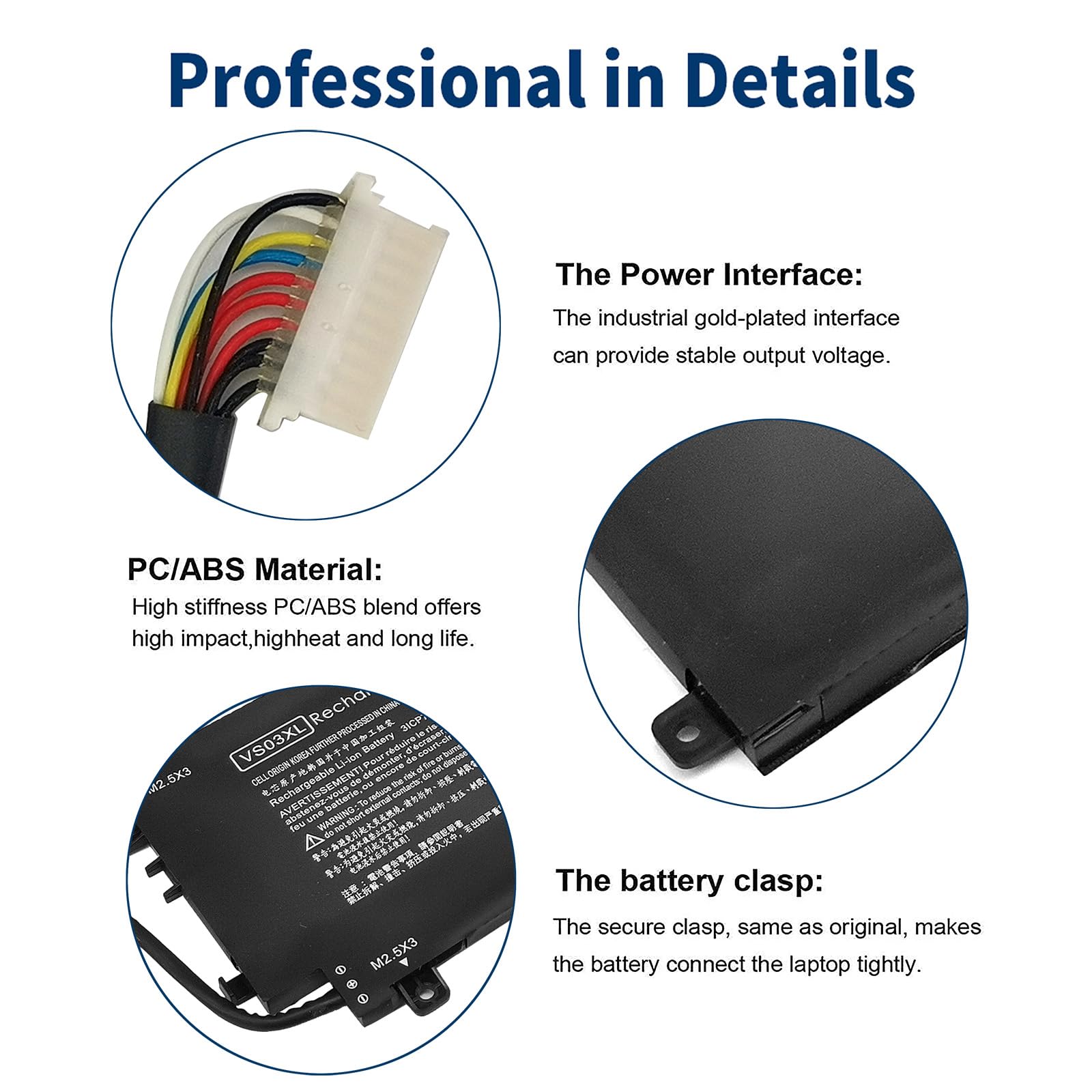 Amazon.com: VS03XL VSO3XL Battery for HP Envy Notebook 15