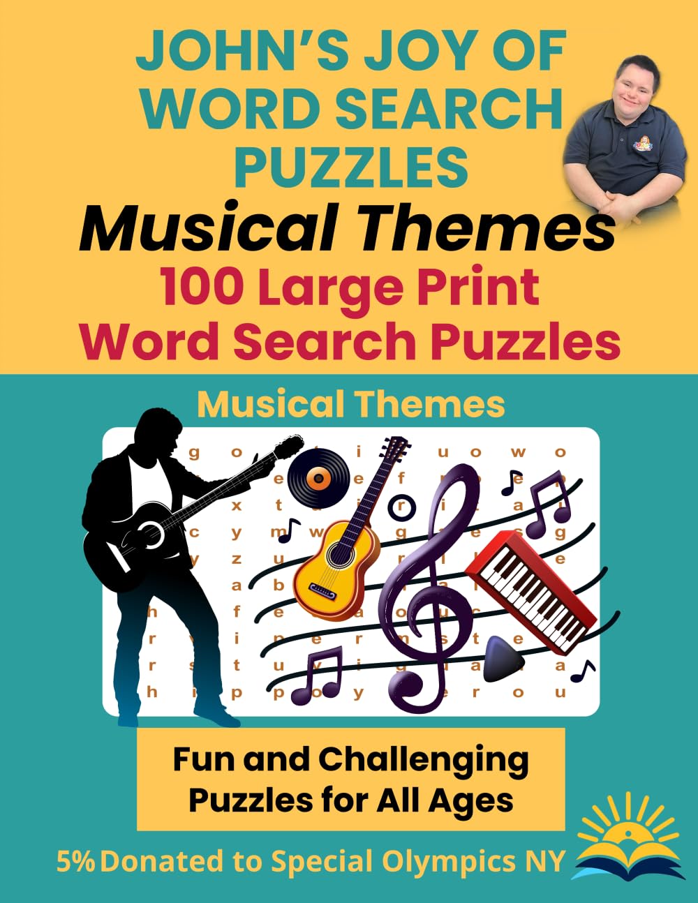 John's Joy of Word Search Puzzles: Musical Themes: 100 Large Print Word Search Puzzles
