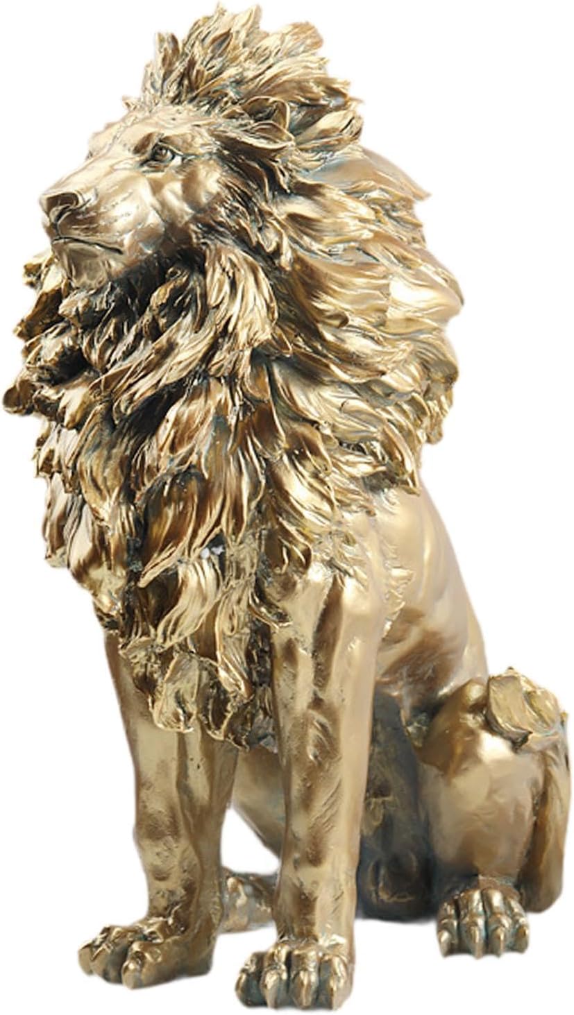 コレクション ライオン像 黄金 の ライオン 像 風水 ゴールド 金 獅子