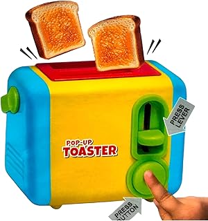 SABIRAT Pop-Up Toaster Toy for Kids, Pretend Play Toy for Kids, Make The Toast Pop Out, 10 Pc Set Price In India