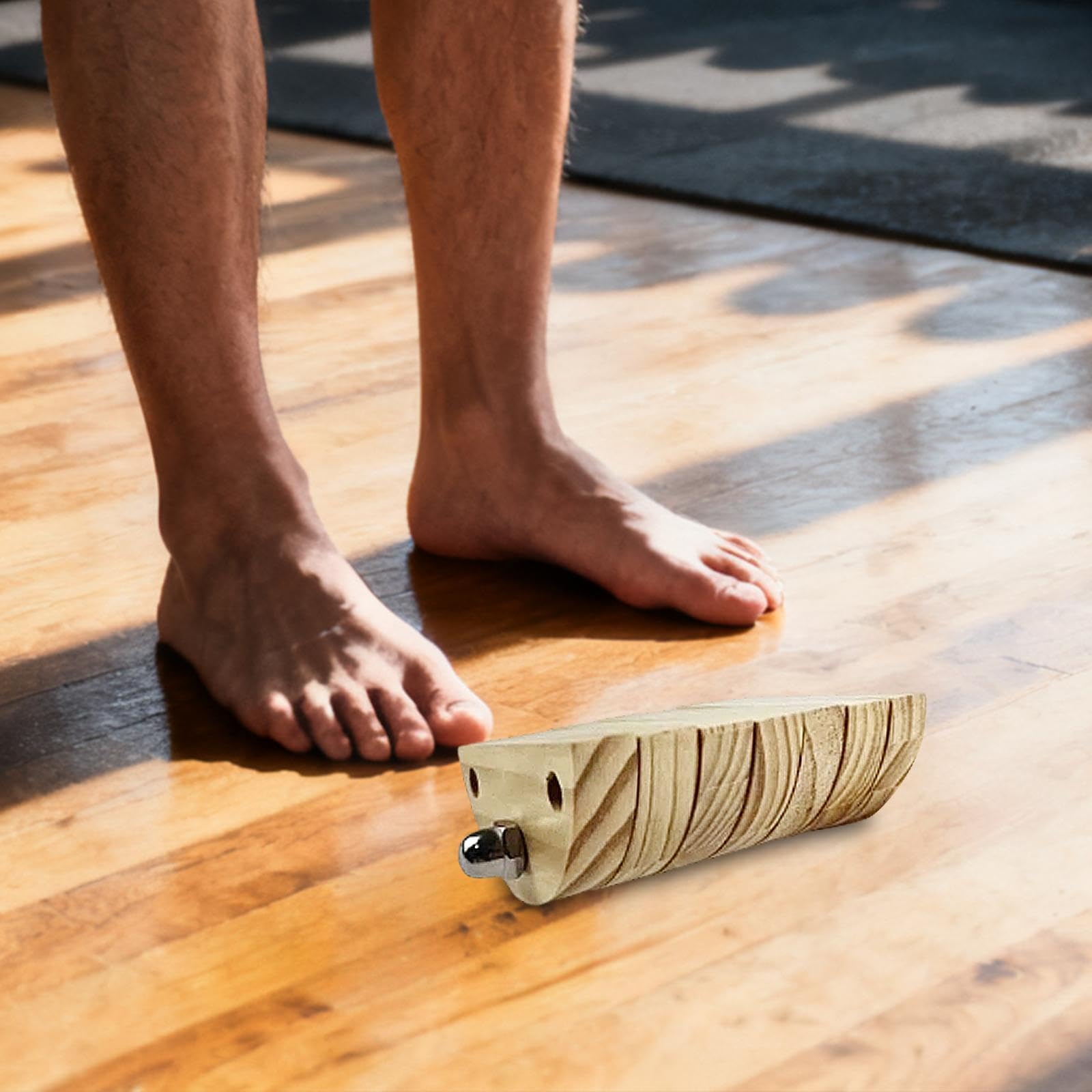 Tablero de Equilibrio Mejorado para Estabilidad de Pie de Madera para Ejercicios de Flexibilidad Y Balance Entrenador de Tobillo Y Pierna a