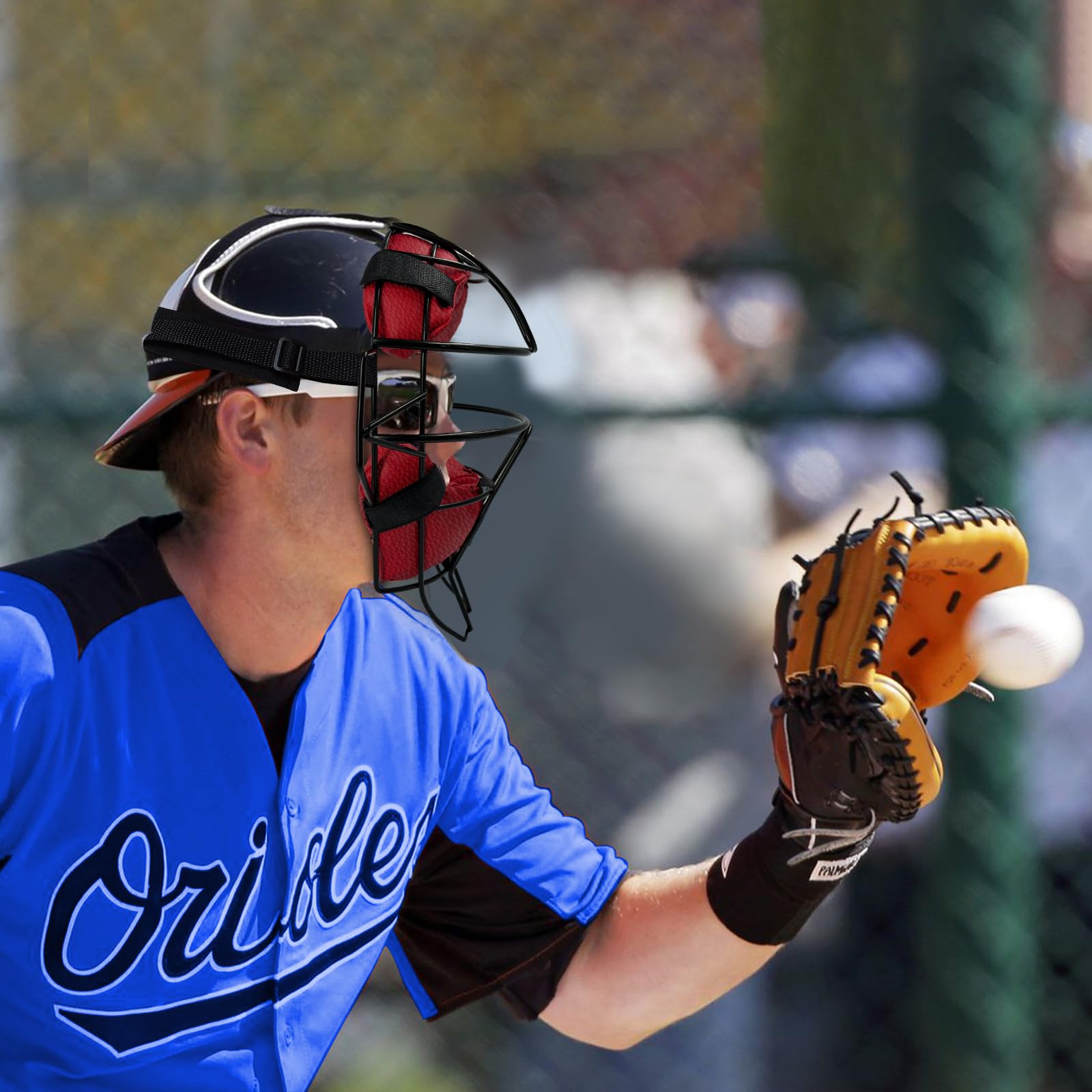 Masque vintage d'arbitre ou d'attrape-arbitre de baseball