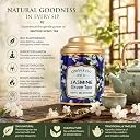 Sancha Jasmine Green Tea, 100g Loose Leaves | Rare Chinese Jasmine-Scented Tea | Hand-Scented with Real Jasmine Flowers | Premium Floral Green Tea gallery image