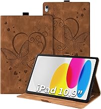 Case for iPad 11th Generation 2025 11 inch (A16) / iPad 10th Generation 2022 10.9 inch Ultra Slim PU Protective Tablet Case Cover with Stand Function Pencil Holder with Slot Brown