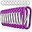 sprookber 3 Aluminum Carabiner D Ring, Caribeener Clips, Spring Snap Hook for Keychain Clip, Set of 10 (Purple)