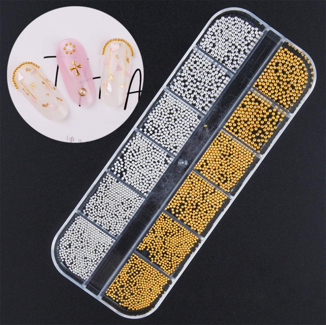 3000 Pièces (5 Boîtes) Nail Art Strass Set Ornements Ongles Style1