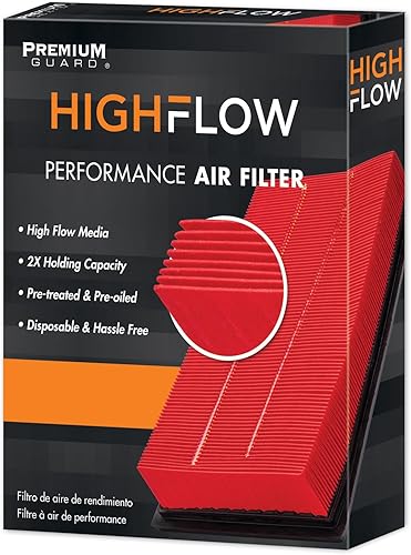 HIGHFLOW PA99111X, Filtro de aire desechable para motor de alto rendimiento, preengrasado, compatible con Chevrolet Malibu 2023-16, Buick LaCrosse