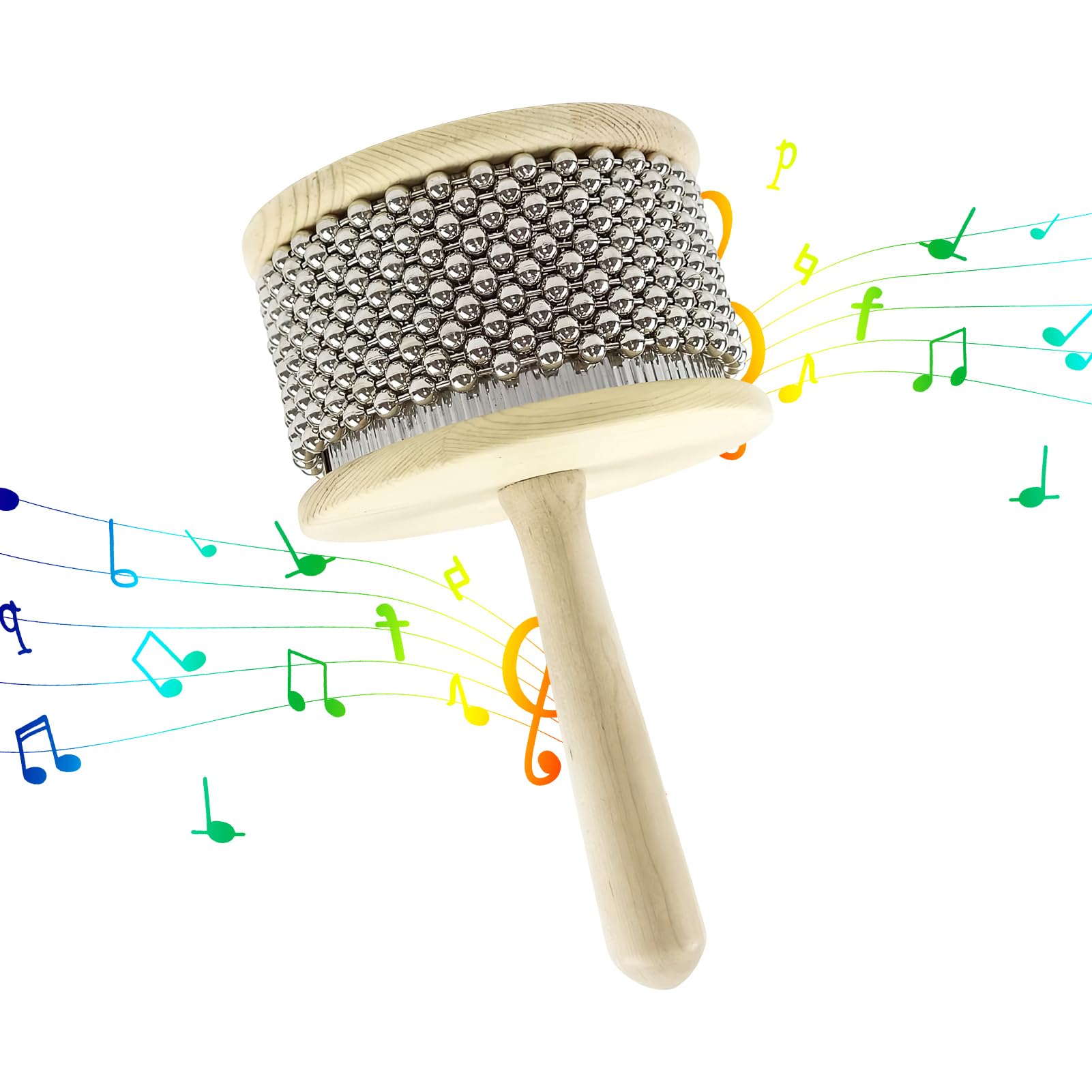 Holzinstrument – Holzgriff Percussion Shaker, Percussion Instrumente Shaker | Perlenzylinderinstrument, gute Materialien Holzinstrument für Musikliebhaber