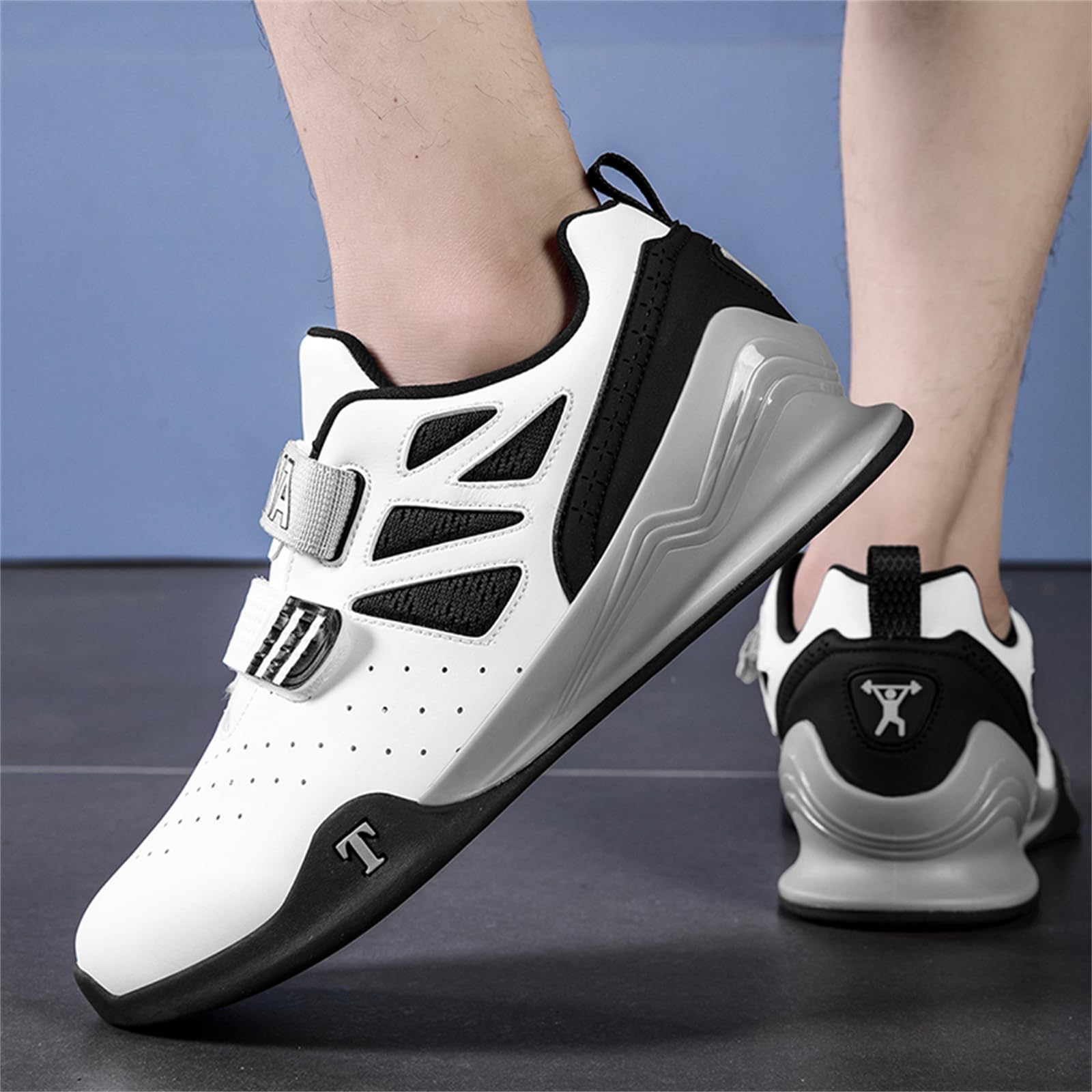 JiuQing Scarpe da Sollevamento Pesi Professionali per Uomo E Donna Scarpe da Cross Training per Palestra Squat E Powerlifting