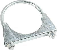 Vista 8 de Zlirfy Abrazaderas de Escape con Perno en U de 1.75", 2", 2.25", 2.5", 2.75", Abrazaderas de Silenciador/Escape de Metal con Perno en U, Abrazadera