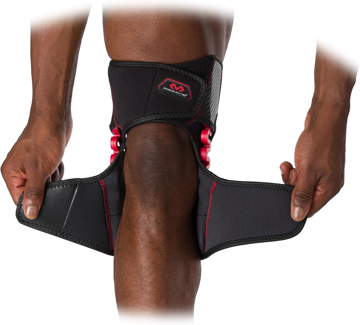 McDavid NRG Light Knee Brace Wrap w/Spring Hinges, Injury Recovery Support, Pain, Fits Left or Right Leg