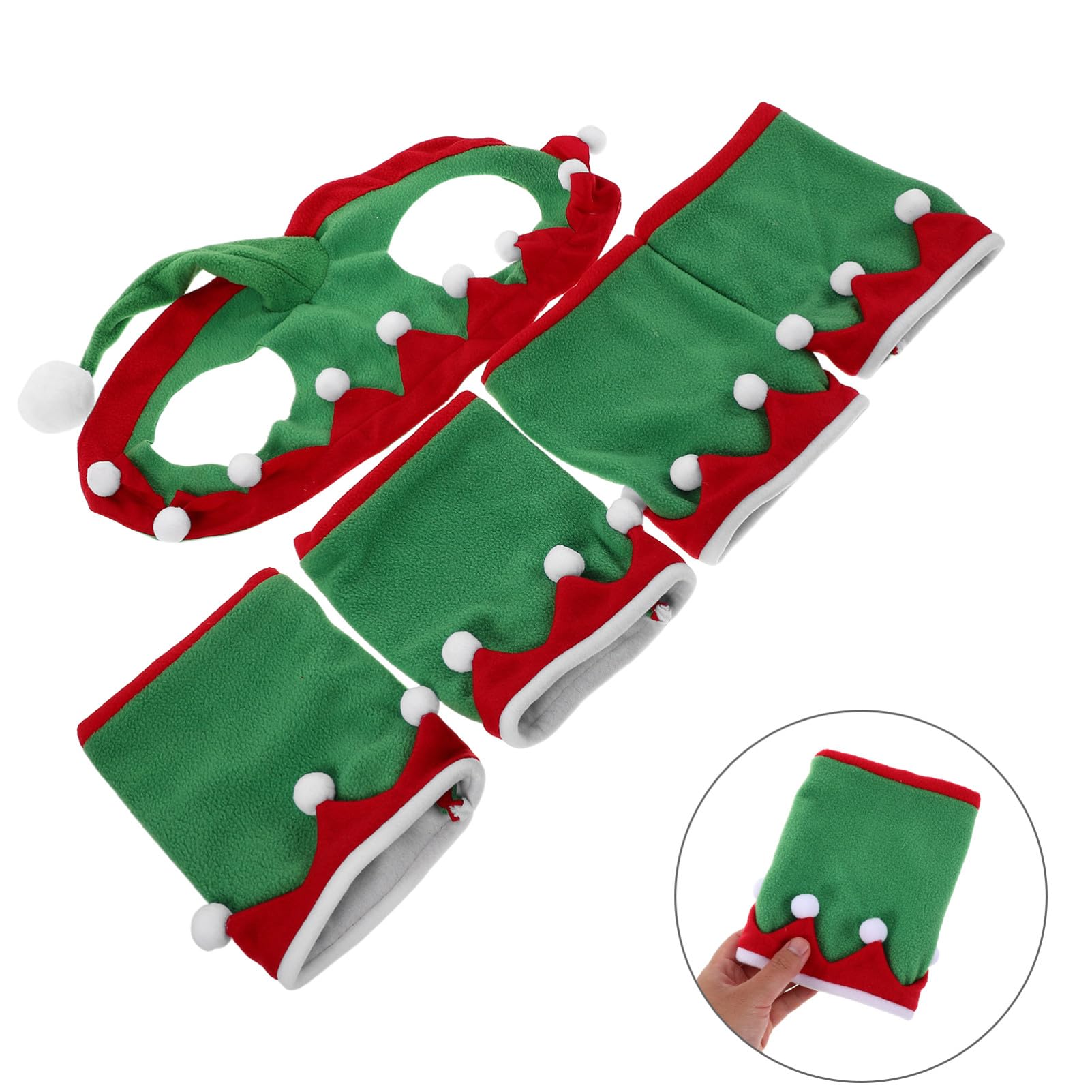 BESTonZON Pferdehut Kostüm Und Pferdebeinwickel Set Weihnachtspferdekostüm Für Paraden Und Feiertagsparty Atmungsaktives Pferdeaccessoire Für Spring- Und Trailreiten