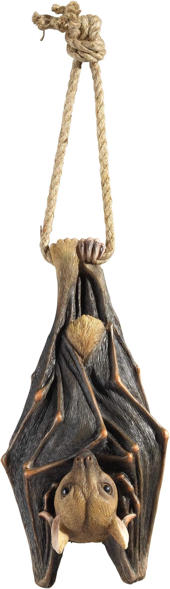 Design Toscano QM28985 Vampire Bat - Hanging Mega Bat Sculpture - Bat Figure - Halloween Bats,full color