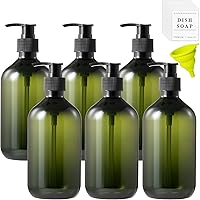 Vista 16 de 12 Pack Shampoo and Conditioner Dispenser Bottles, 8 Pack 22 Oz and 4 Pack 8 Oz Refillable Square Plastic Pump Bottles, Shower Soap Dispenser for