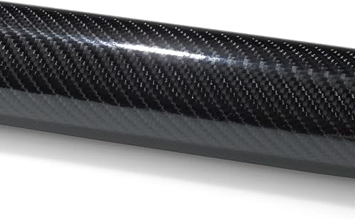 Miniatura 3 de EZAUTOWRAP - Adhesivo revestidor de vinilo muy brillante de fibra de carbono 7D prémium con juego de herramientas, lámina de calcomanía con