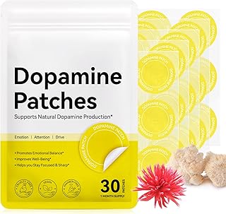 Dopamine Patches，Mood Support Patch，Plant-Based Formula, Daily Wellness - 30 Count