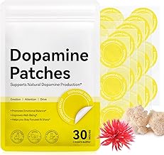 Dopamine Patches,Mood Increase And Positivity Support, 30 Vegan Skin Happy Dopamine Patch For Daily Mental Wellness,Plant-Based Formula,Supports Dopamine Balance