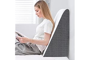 Bed Wedge Pillow for Sleeping, Triangle Pillow Wedge for Headboard
