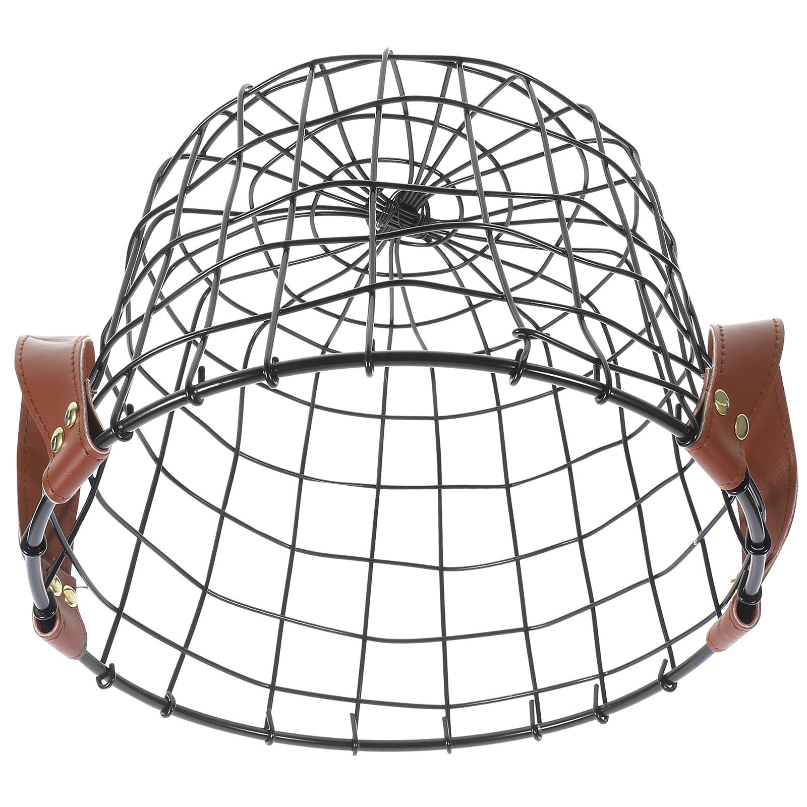 Panier rond en métal noir pour bois de chauffage intérieur