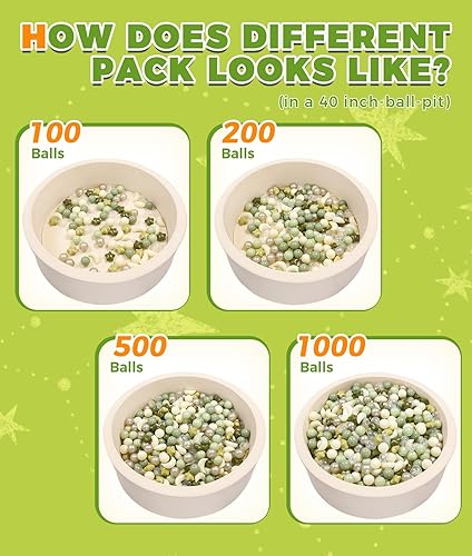 Miniatura 7 de TRENDPLAY Juego de bolas para hogueras de Star Ball vibrante mezcla de formas, 50, 100, 200, 500 y formas mixtas de estrellas y luna para niños,