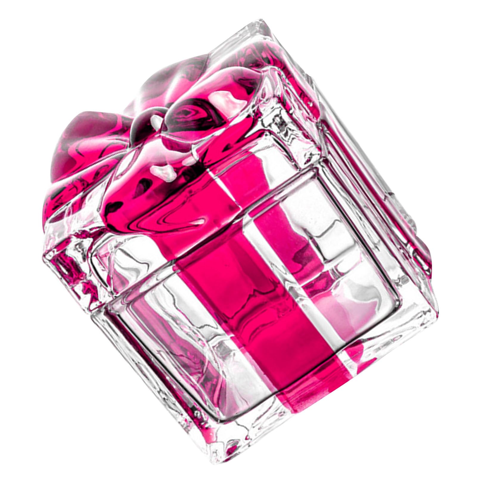 Barattolo di Caramelle di Natale Piatto di Caramelle di Regalo Stagionale Premuroso per la Famiglia Barattolo di di Vetro (4,13x4,13x4,13 pollici Viola)