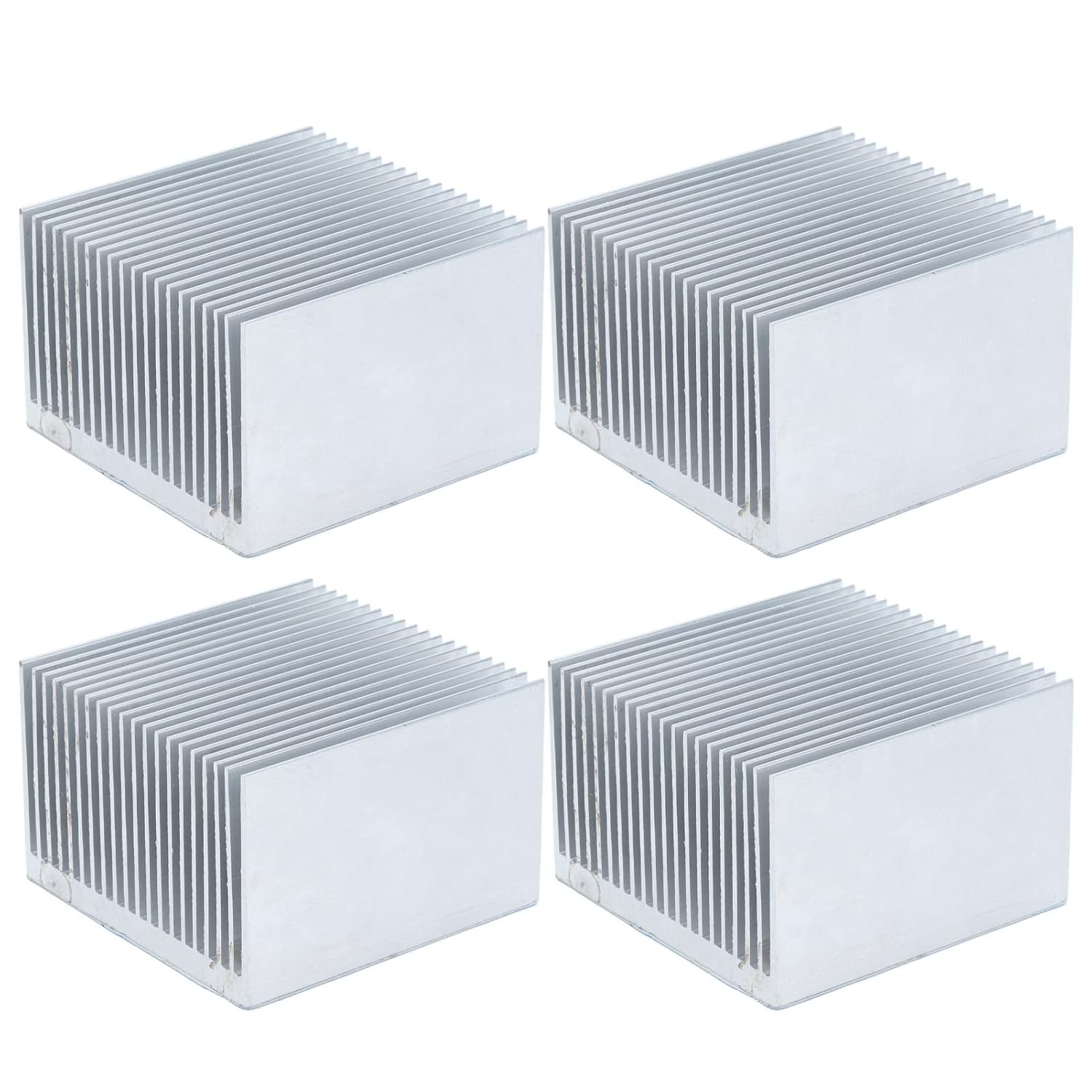 Aluminum Heatsink Radiator Cooling Fins 4 Pcs 60x60x39mm for CPU Module Power Supply