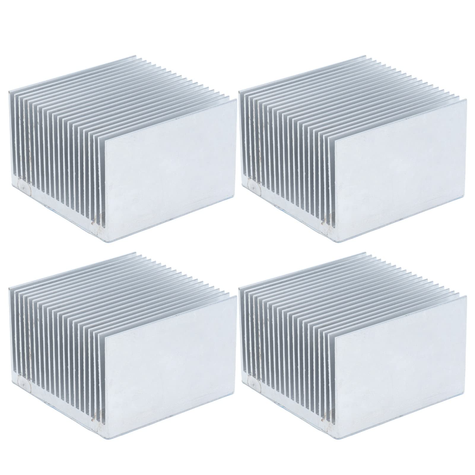 4 Alette di Raffreddamento del Dissipatore di Calore in Alluminio 60 X 60 X 39 Mm Dissipatore di Calore Anodizzato per Modulo CPU e Modulo di Alimentazione Contatto d'aria di Grandi (Con