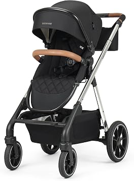Beberoad RX 3-in-1 Baby Stroller, Foldable Toddler Stroller with Organizer | Reversible Toddler Seat with Rain Cover, Sunshade & Mosquito 2 in 1 Cover and Large Storage Basket, Green