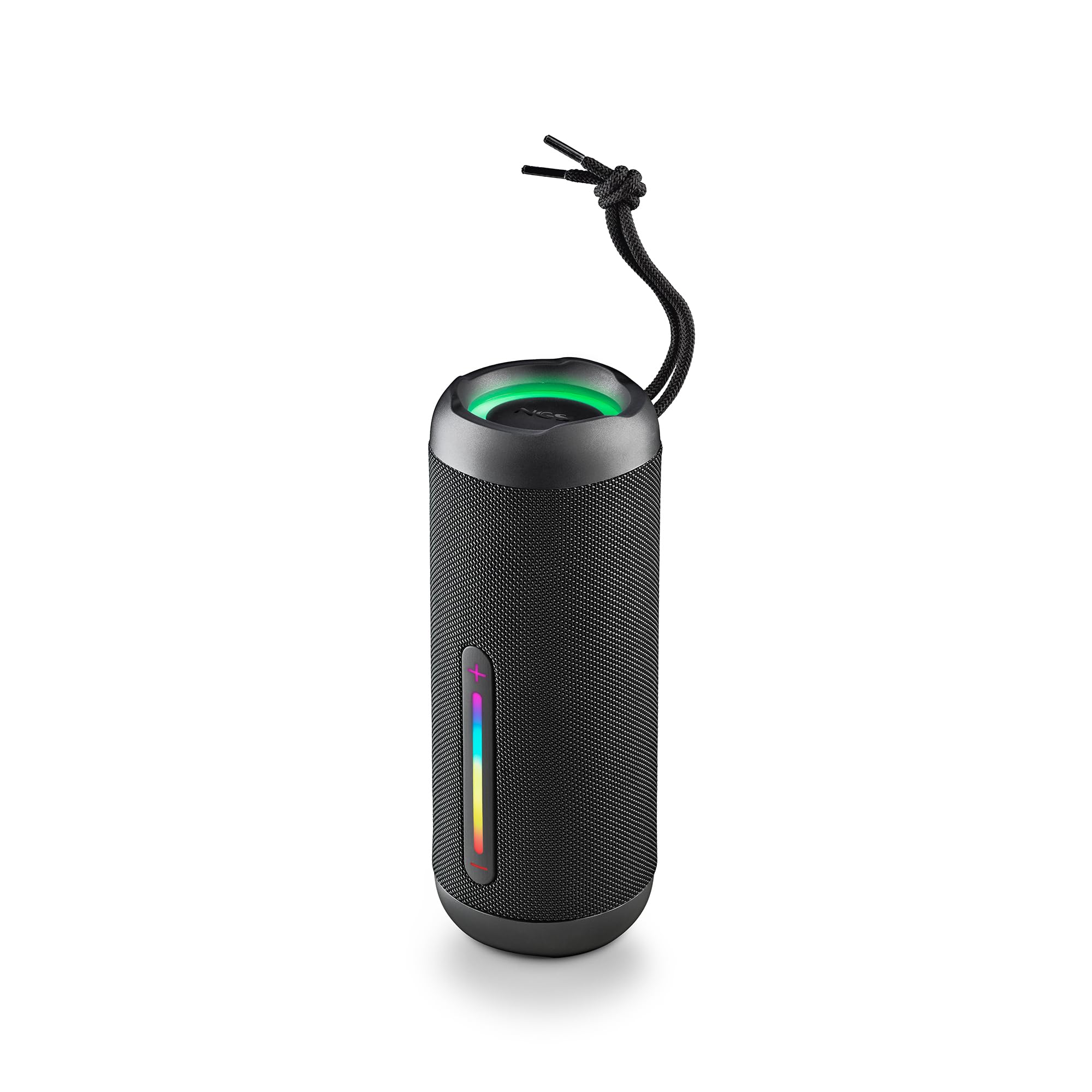 NGS Roller Furia 3 Black - Altavoz Inalámbrico Compatible con Bluetooth, Impermeabilidad IPX7, 60 W, True Wireless, USB, Duración Batería 9 Horas, Negro