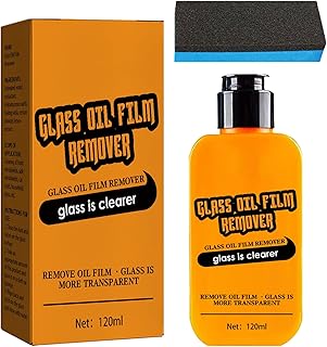 Decapante de vidro | Kit removedor de manchas de água para pára-brisa automático com esponja | de vidro para janelas, pára-brisa descascador de vidro, agente de remoção de de óleo de vidro para Fpgear