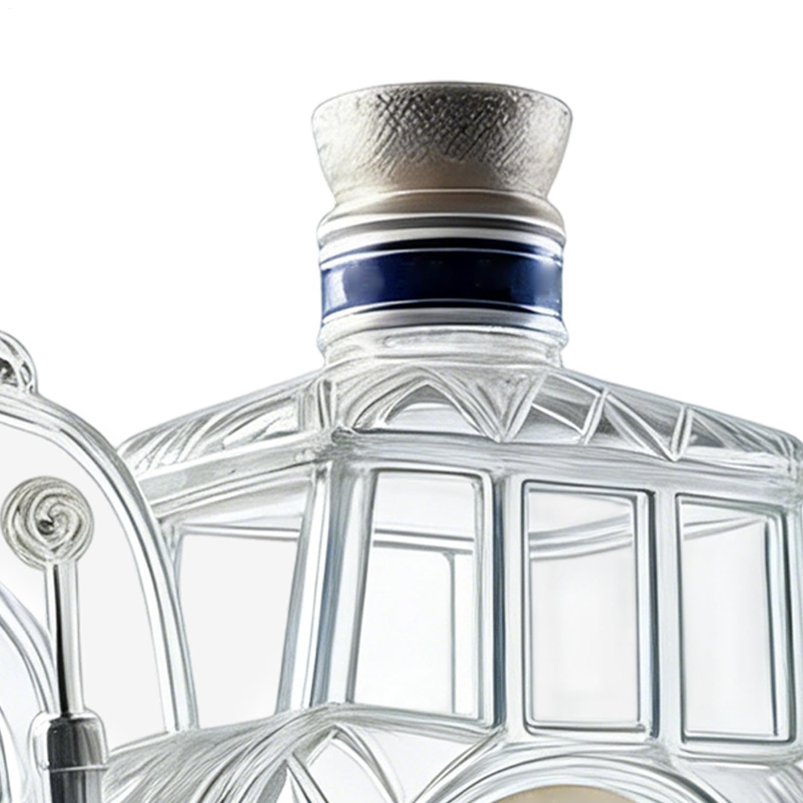 Karafka na alkohol w kształcie koparki szklana butelka nalewak do alkoholu