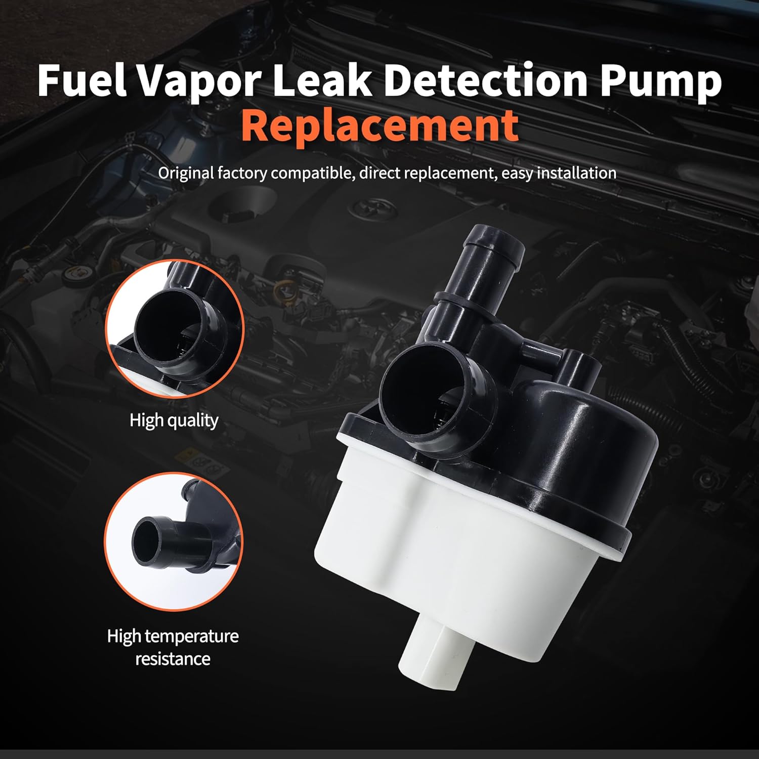 HiSport Fuel Vapor EVAP Leak Detection Pump - Compatible with BMW 1 3 5 6 7 M Z X Series DMTL Pump BMW Replace 0261222018 310-601 16137193479