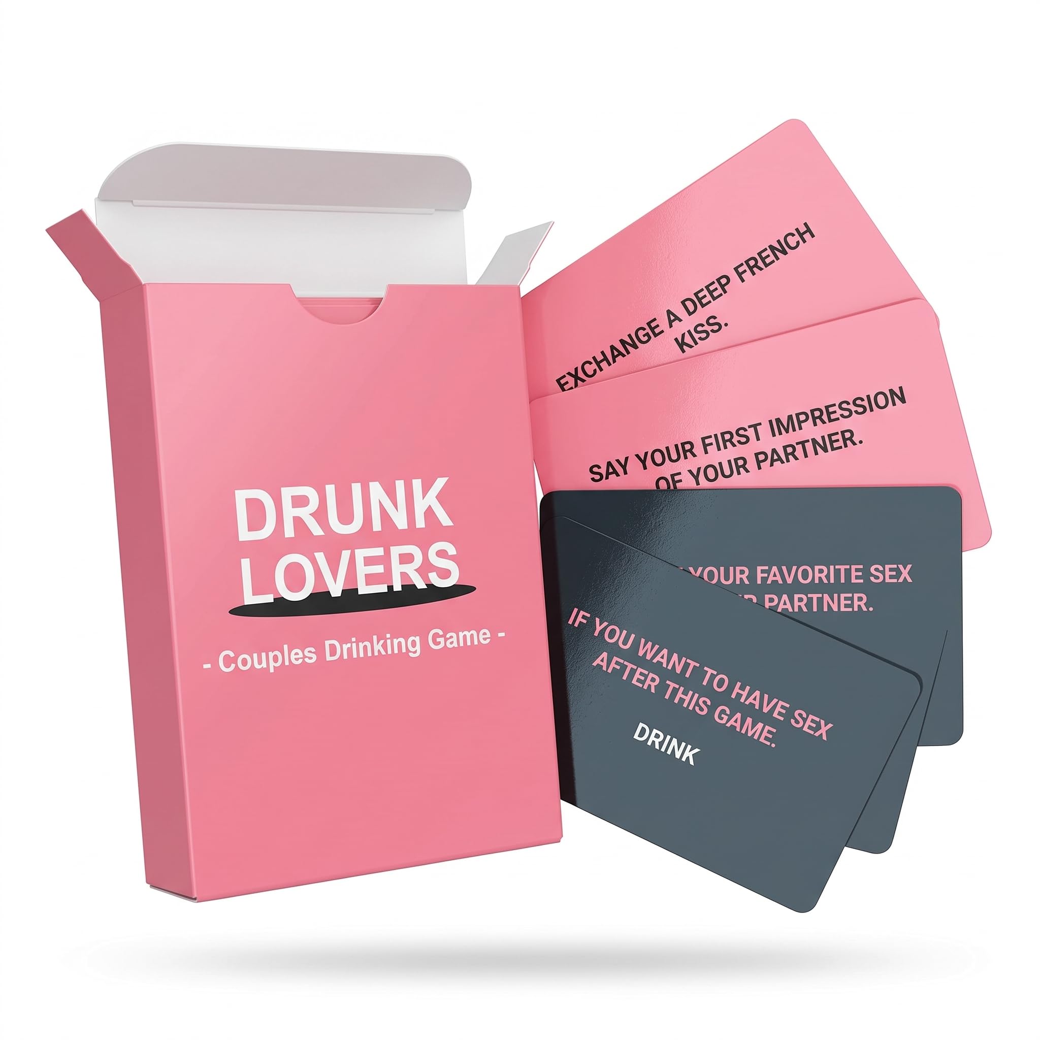 CleaZeny Drunk Lovers Drinking Games Card Deck for Couples Date Night