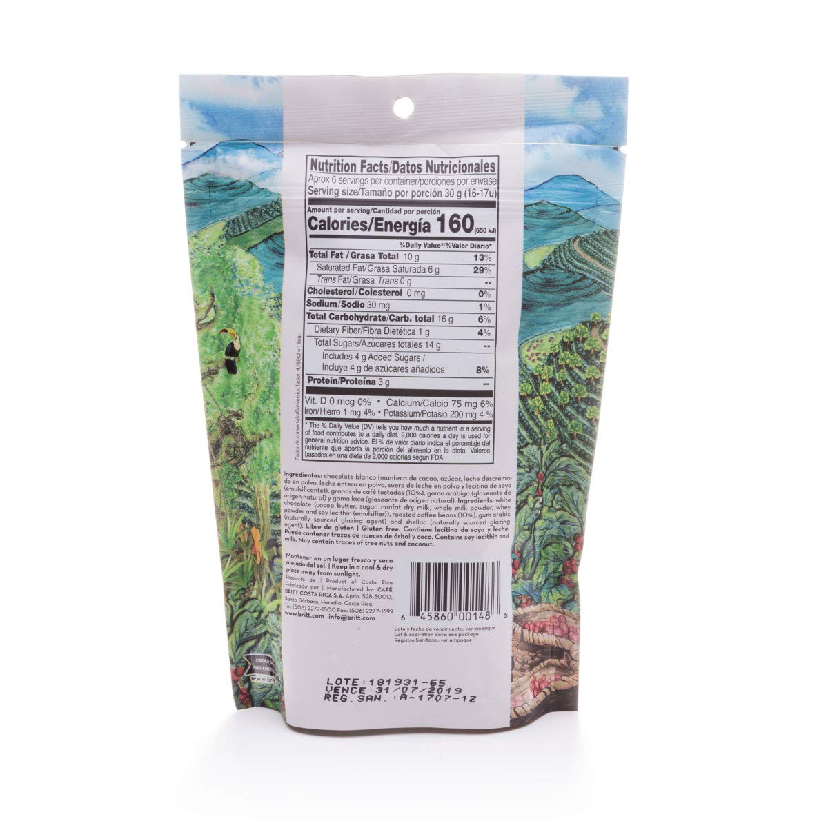 Buy Cafe Britt® Chocolates Gourmet Chocolatecovered Arabica Coffee Beans (Dark, Milk and