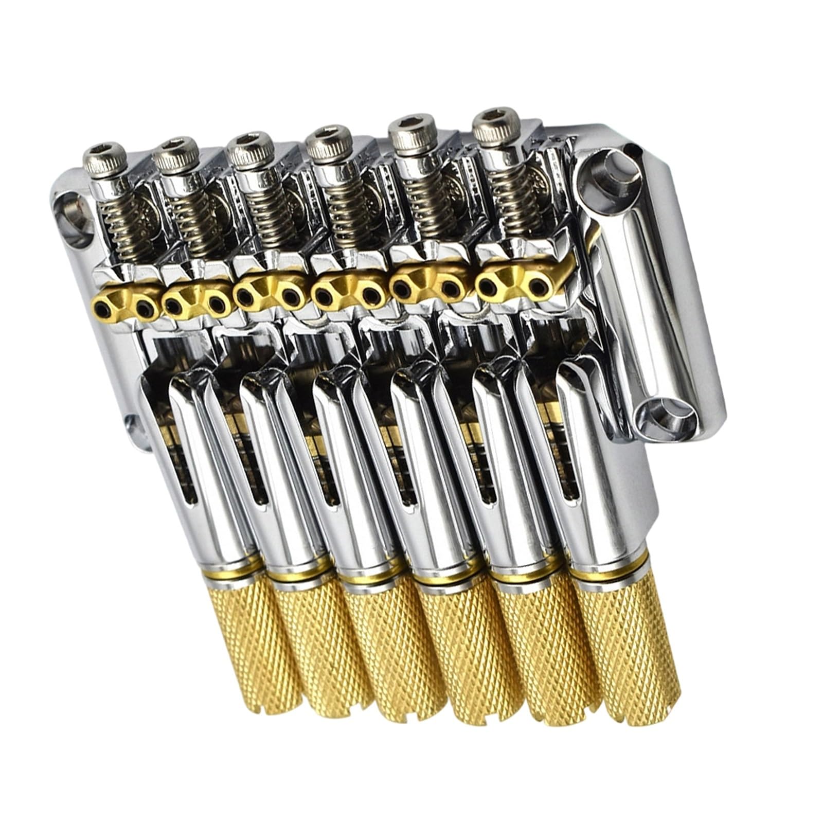 Guitar Bridge Accessories Set Di 6 Corde Per Chitarra Elettrica Headless Horse Cromato