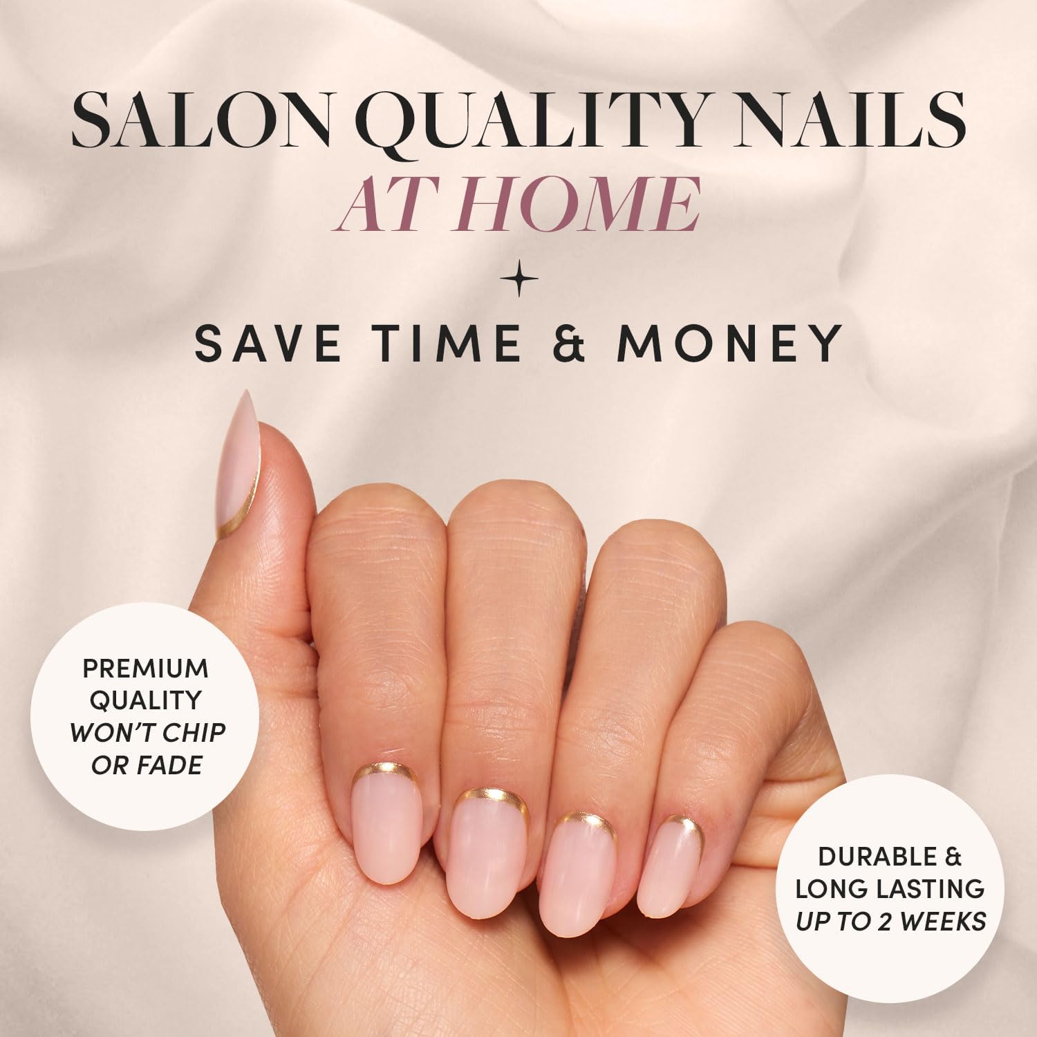 COSLIFESTORE Press On Nails, 96 PCS, Nude, Pink & Lilac 3