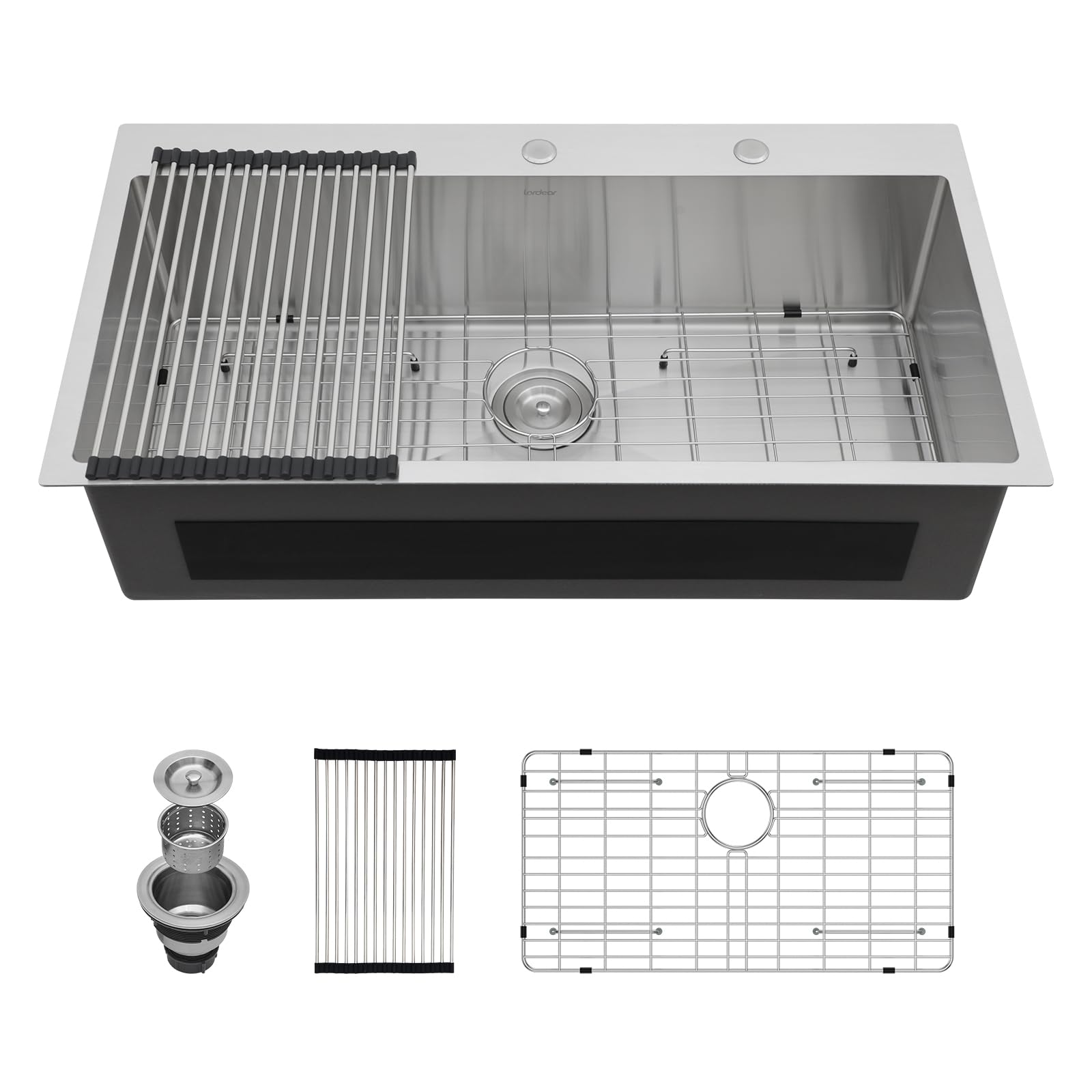 Lordear 36 Drop in Kitchen Sink Topmount