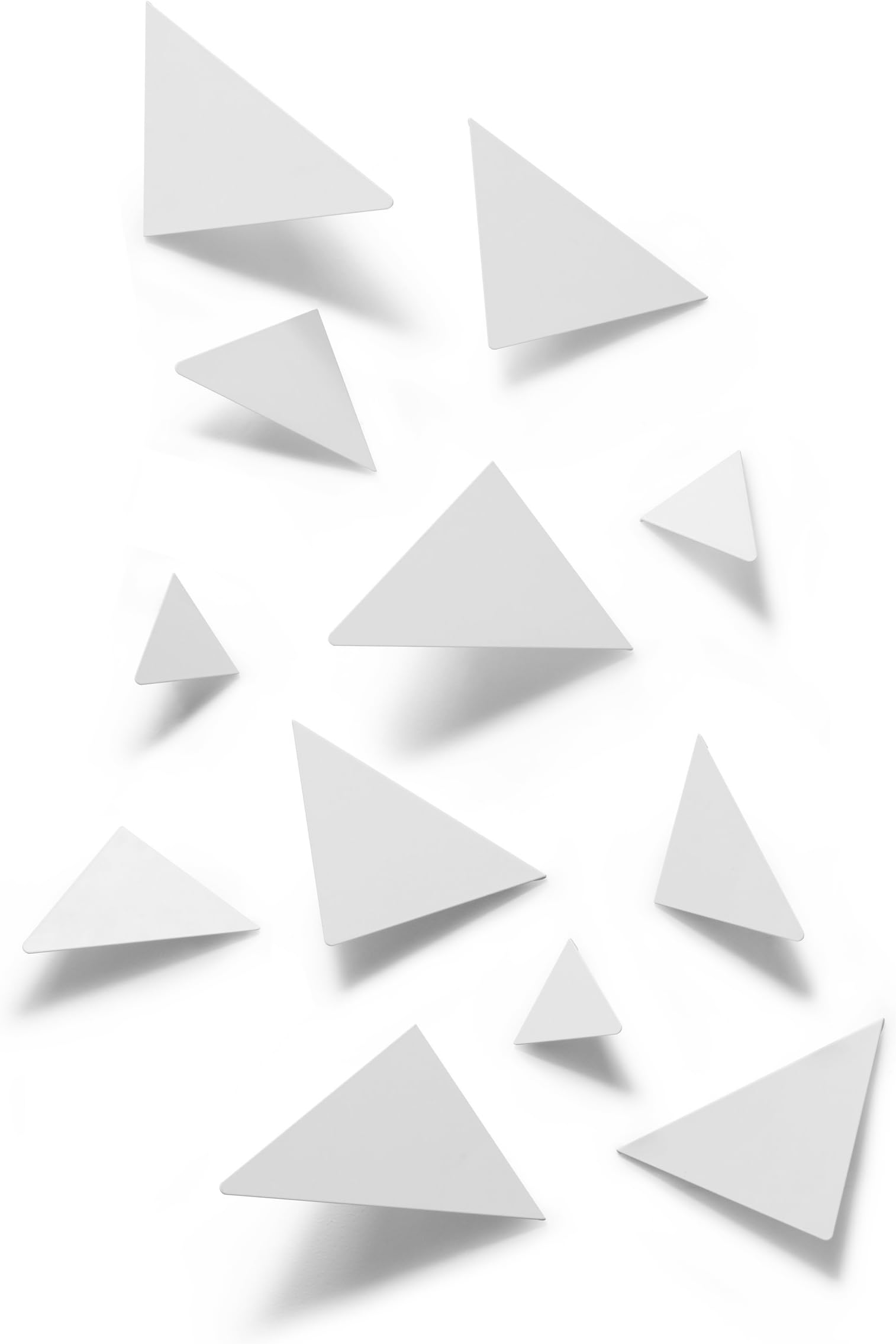 Umbra Facetta Wall Decor, White, Set of 12