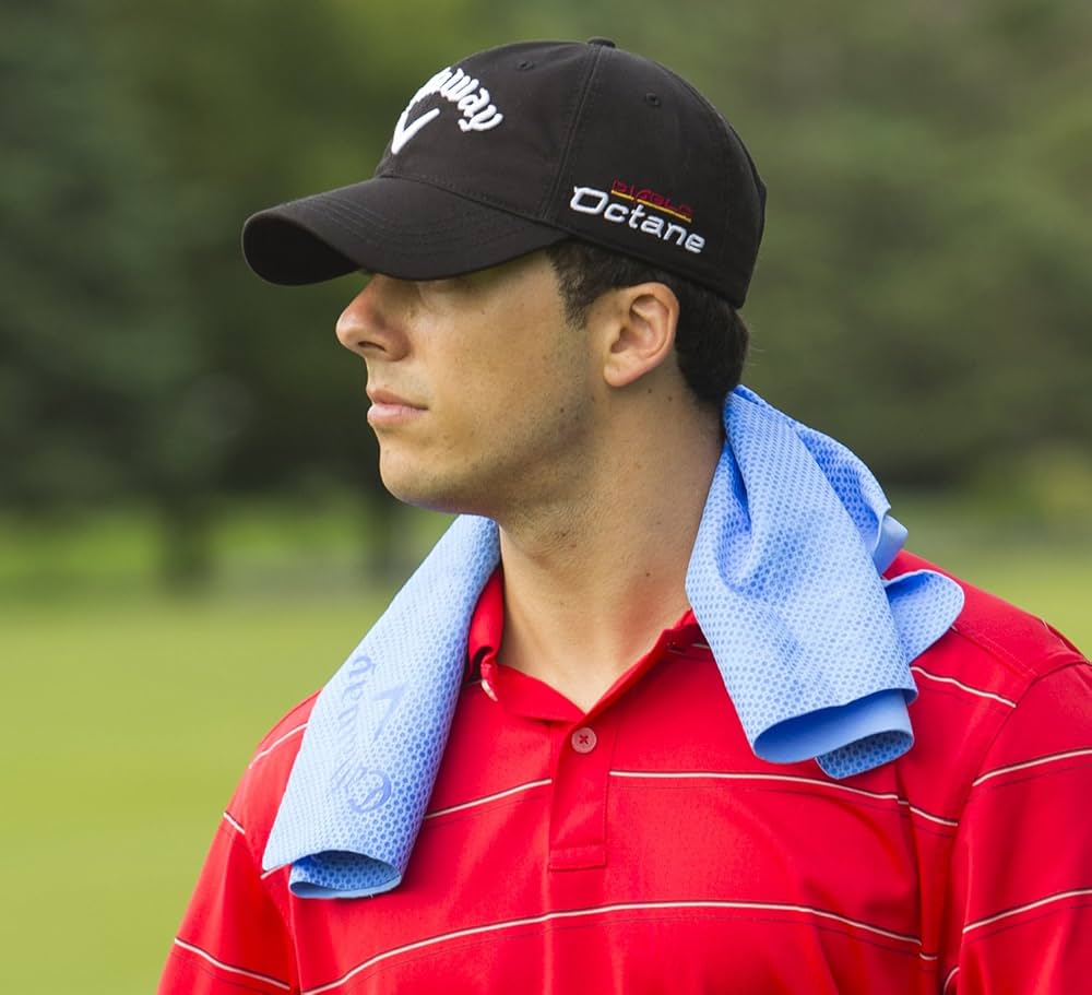 Amazon.com : Callaway Golf Cooling Towel, Blue 30.50
