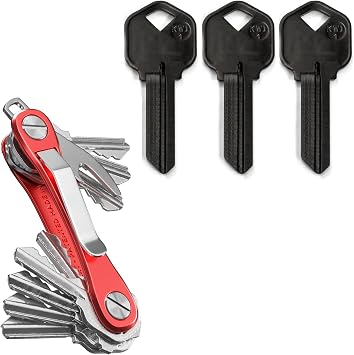 KeySmart Rugged Key Holder Red & AirKeyKW1