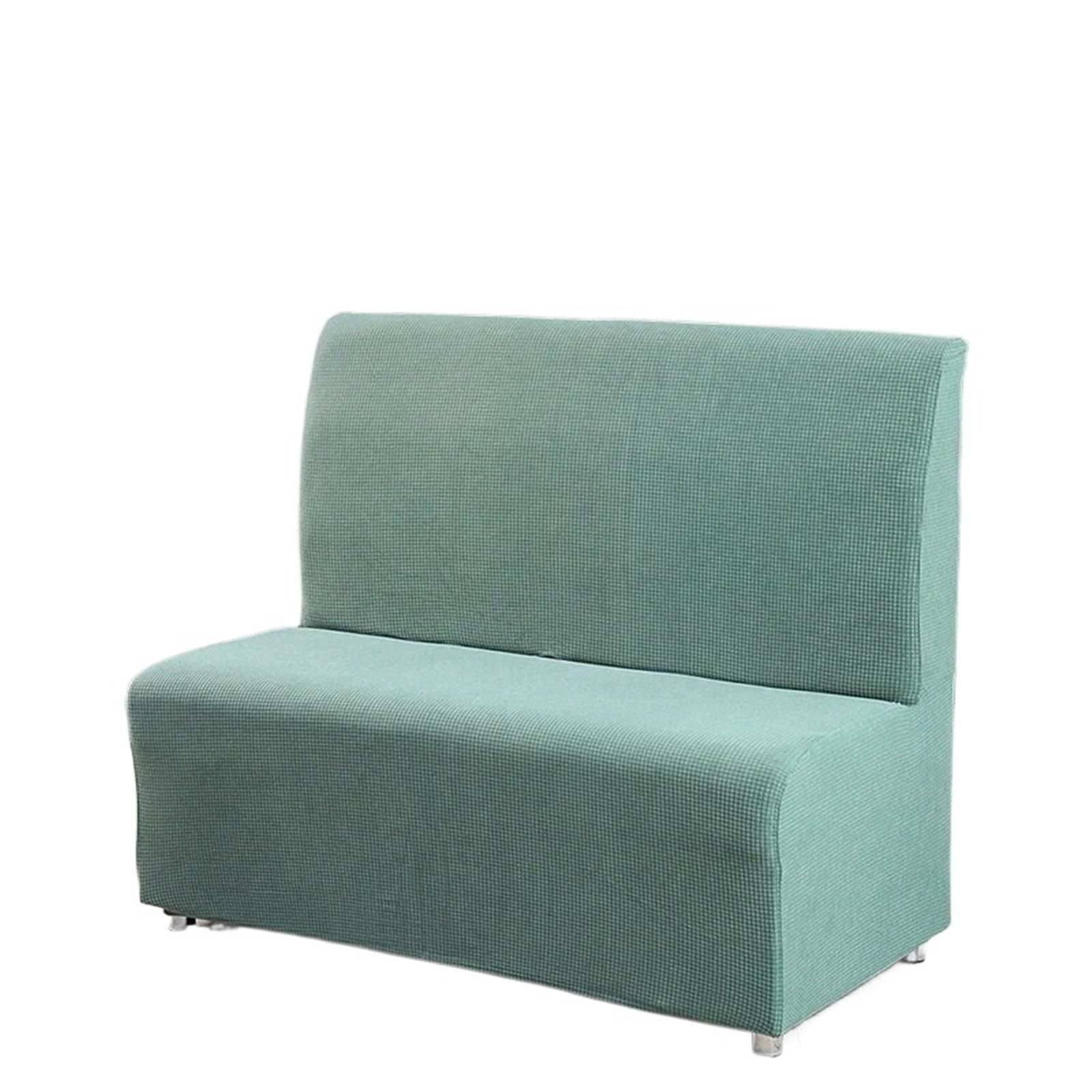 GCYEIDMA Armless Sofa Slipcover Armless Sofa Cover Elastic Thickened Corn Velvet Hotel Restaurant Stretch Covers Slipcovers(Color 13)