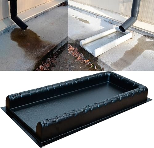 Miniatura 7 de Moldes de hormigón DIY Canaleta de lluvia Downspout Splash Block ABC plástico decorativo Downspout Darden Decoración S61