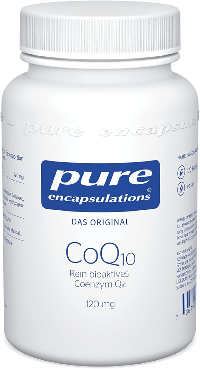 Pure Encapsulations - Coenzym Q10 120 mg - CoQ10 aus mikrobieller Fermentation - 120 Kapseln