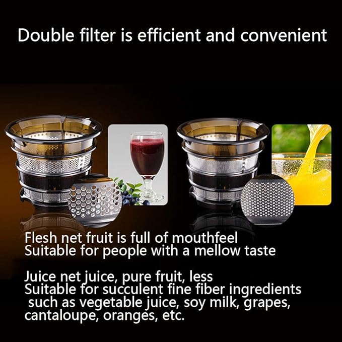 Extractor de Jugos Prensado en Frío Vertical Doble Velocidad Boca Ancha 250W miniatura 6